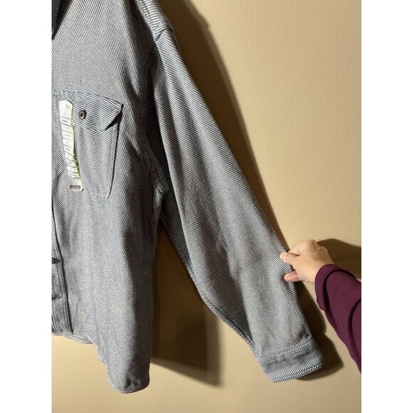 Duluth Trading Co Mens Button Down Woody Relaxed Fit Shirt Blue White XL NEW - Picture 5 of 12